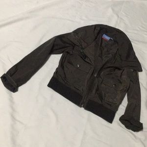 Black bomber jacket